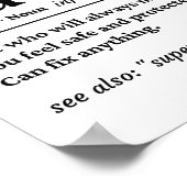 Poster Définition unique papa (Coin)