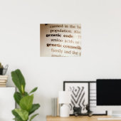 Poster Définitions du code génétique et du counselling gé (Bureau à domicile)