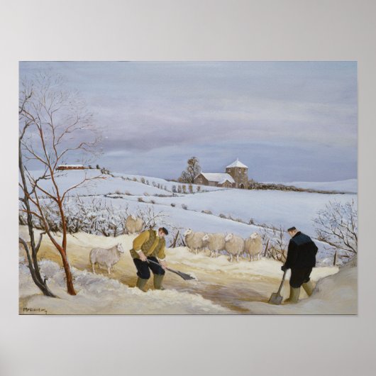 Poster Défricher la neige (Devant)