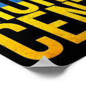 Poster Défund Ukraine Pas un centime de plus Drapeau de l (Coin)
