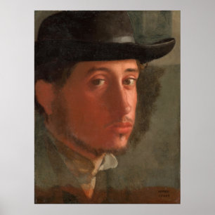 Poster Degas, Autoportrait