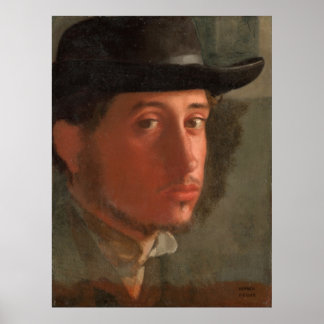 Poster Degas, Autoportrait