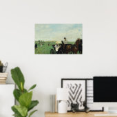 Poster Degas - Aux Courses Dans La Campagne (Bureau à domicile)