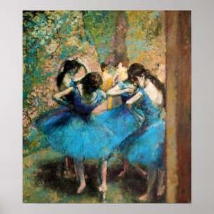 Poster Degas Blue Dancers