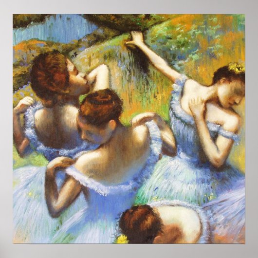 Poster Degas Blue Dancers (Voorkant)