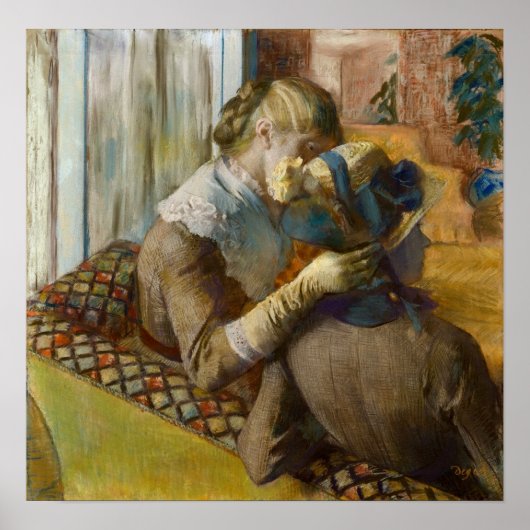 Poster Degas - Chez la modiste (Devant)