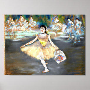 Poster Degas - Danseur avec un bouquet