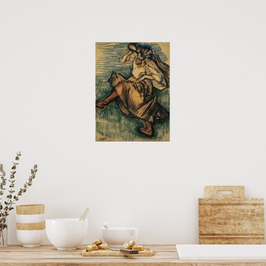 Poster Degas - Danseur russe (Cuisine)