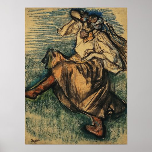 Poster Degas - Danseur russe (Devant)
