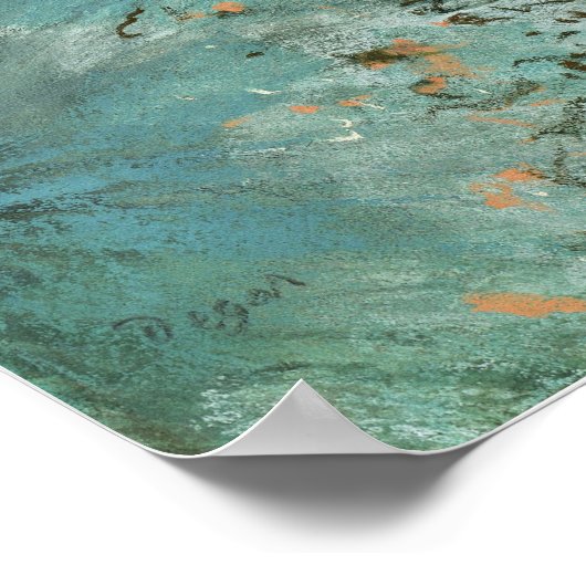 Poster Degas - Danseur vert (Coin)