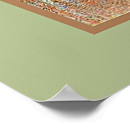 Poster Degas - Danseurs rose et vert (Coin)