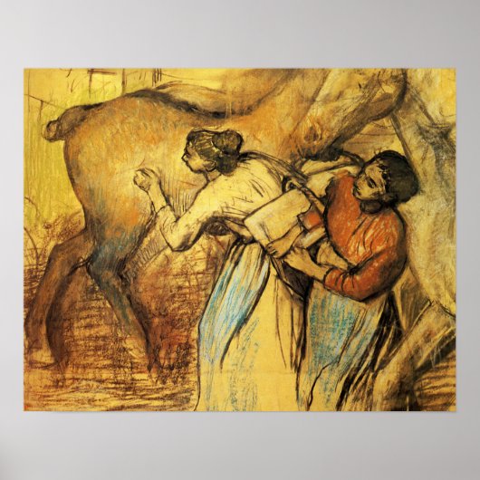 Poster Degas - Deux Laitues Et Un Cheval 1902 (Devant)