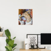 Poster Degas - Femme La Parrainant Le Dos (Bureau à domicile)