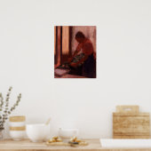 Poster Degas - Femme repassant (Cuisine)