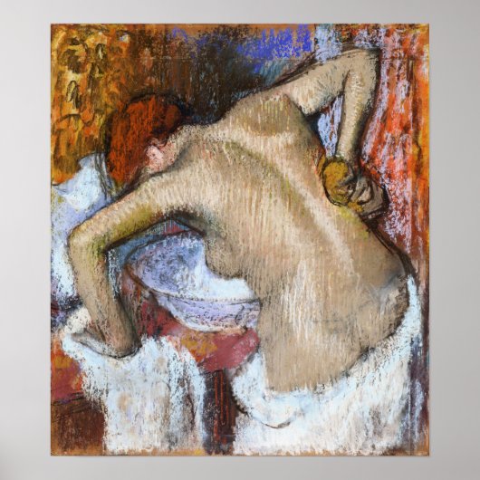 Poster Degas - Femme se frottant le dos (Devant)