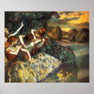 Poster Degas Four Dancers