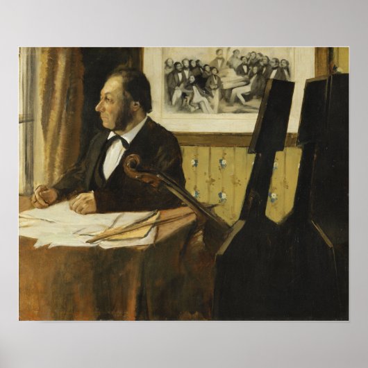 Poster Degas - Le violoncelliste Pilet (Devant)