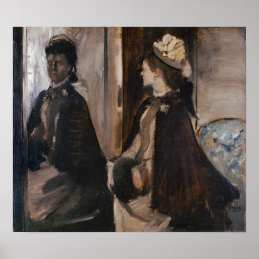 Poster Degas - Mme Jeantaud devant la glace (Devant)