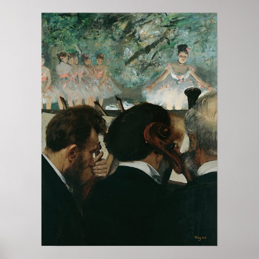 Poster Degas - Musiciens d'orchestre (Devant)