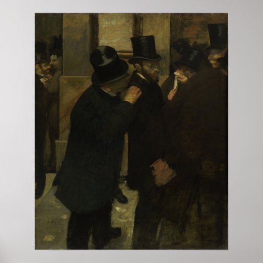Poster Degas - Portraits à la Bourse (Devant)