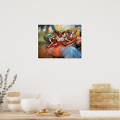 Poster Degas - Quatre Ballerinas Sur L'Étape 1890 (Cuisine)
