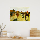 Poster Degas : Racehorses Before the Stand (Cuisine)