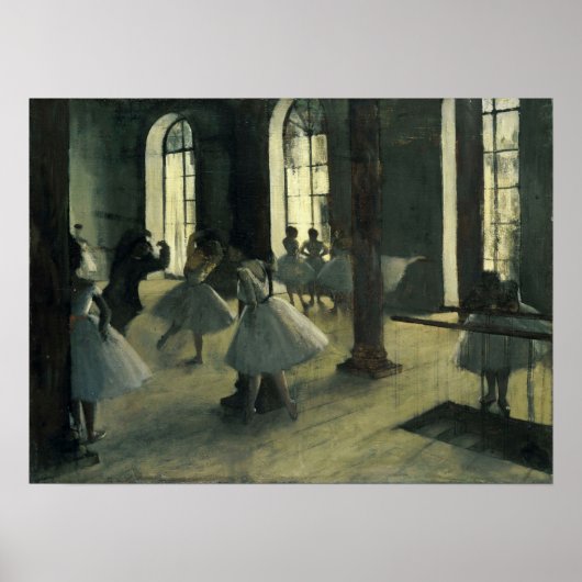 Poster Degas - Répétition Foyer De La Danse (Devant)