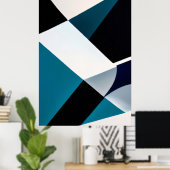 Poster Dégradants géométriques (Bureau à domicile)