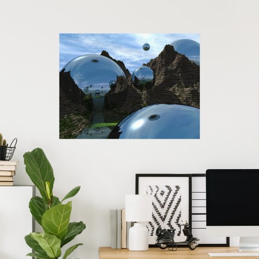 Poster Dégradé (Bureau à domicile)