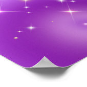 Poster Dégradé apaisant Aura Violet (Coin)