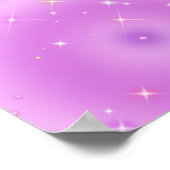 Poster Dégradé apaisant Aura Violet doux (Coin)