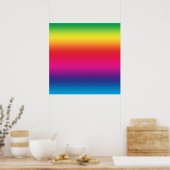 Poster Dégradé arc-en-ciel (Cuisine)