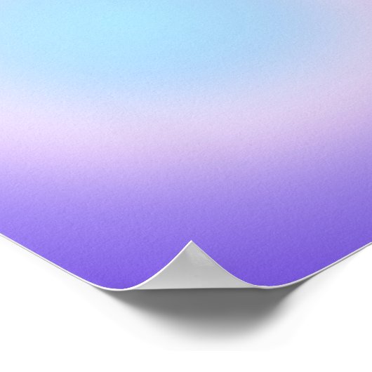 Poster Dégradé Aura bleu violet (Coin)