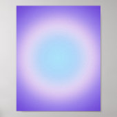 Poster Dégradé Aura bleu violet (Devant)