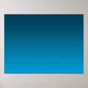 Poster Dégradé Bleu - clair à profond Fond d'ambiance