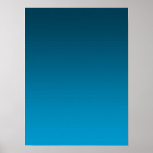 Poster Dégradé Bleu - clair à profond | Fond d'ambiance | (Devant)