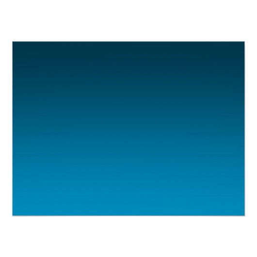 Poster Dégradé Bleu - clair à profond | Fond d'ambiance | (Devant)