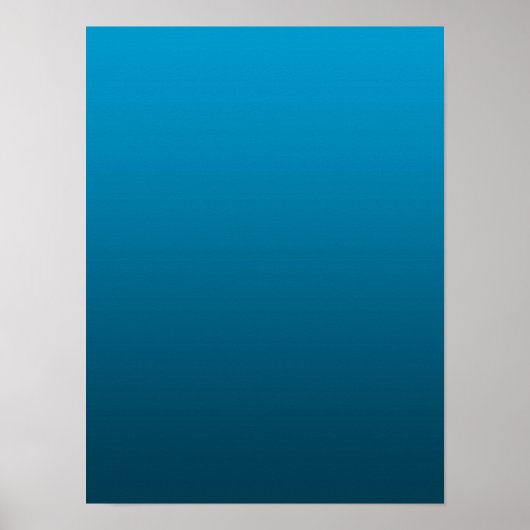 Poster Dégradé Bleu - foncé à clair | Fond d'ambiance | (Devant)