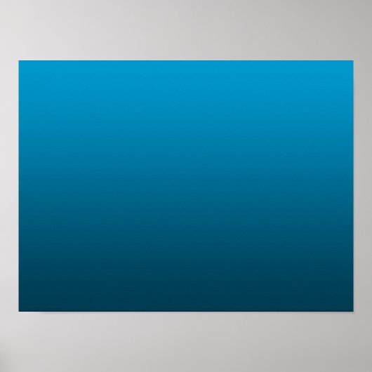Poster Dégradé Bleu - foncé à clair | Fond d'ambiance | (Devant)