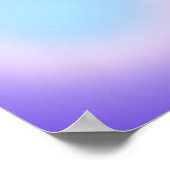 Poster Dégradé d'aura bleu violet rose (Coin)
