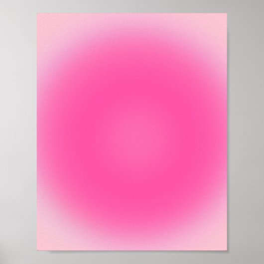 Poster Dégradé d'aura rose (Devant)