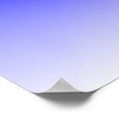 Poster Dégradé de bleu à blanc (Coin)