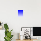 Poster Dégradé de bleu à blanc (Bureau à domicile)