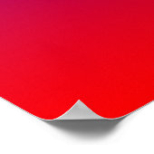 Poster Dégradé de bleu à rouge (Coin)