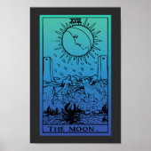 Poster Dégradé de la carte Moon Tarot (Devant)