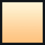 Poster Dégradé des couleurs Jaune et Pêche<br><div class="desc">Dégradé jaune et pêche.</div>