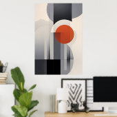 Poster Dégradé géométrique (Bureau à domicile)