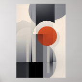 Poster Dégradé géométrique (Devant)