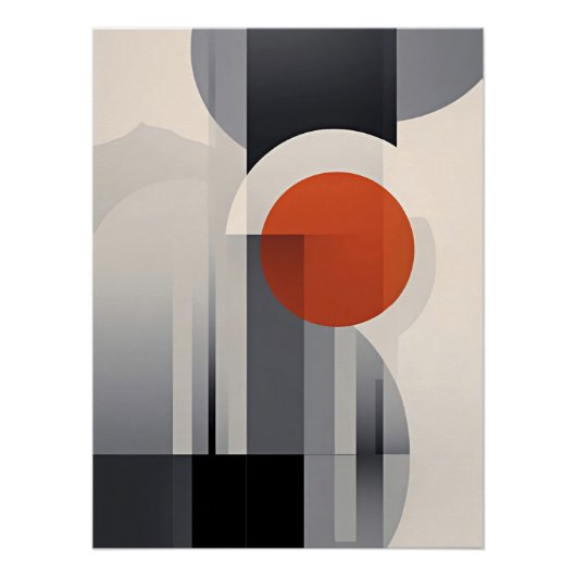 Poster Dégradé géométrique (Devant)