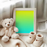 Poster Dégradé Jaune à Aqua<br><div class="desc">dégradé Jaune à aqua pour ajouter un message texte aussi ...  ou une image.</div>